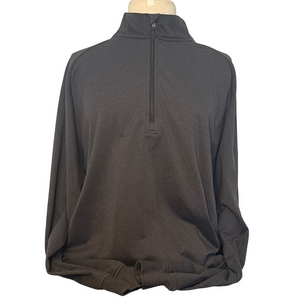 Adidas Black Quarter Zip Pullover Men’s Athletic Performance Sweatshirt Size L